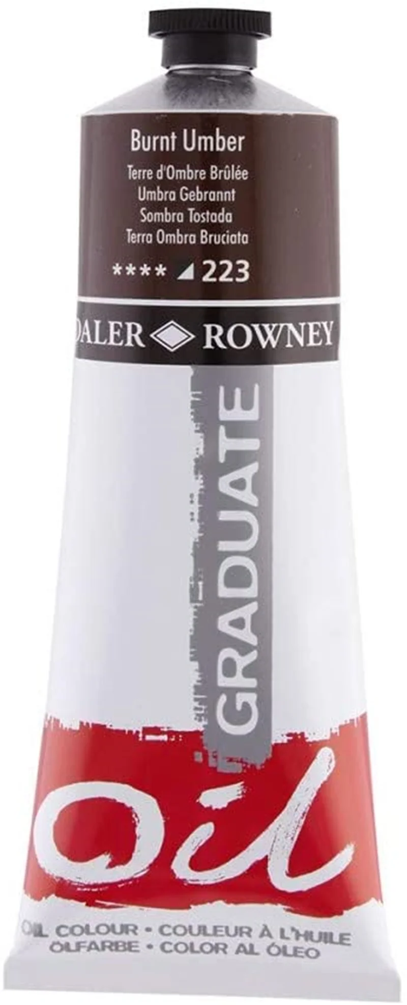 DALER ROWNEY YAĞLI BOYA GRADUATE GRAD SERİSİ 200 ML BURNT UMBER 117200223