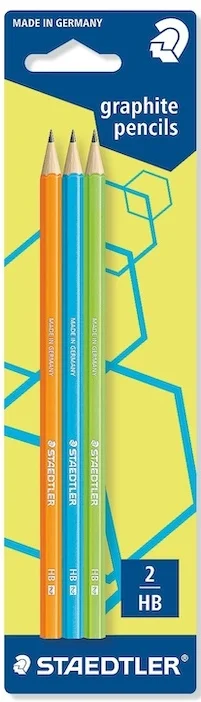 STAEDTLER KURŞUN KALEM HB 3 LÜ NEON BLS. 180F BK3-2
