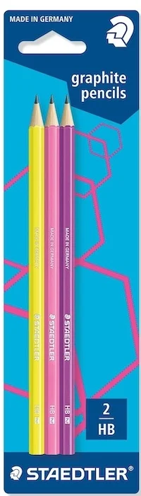 STAEDTLER KURŞUN KALEM HB 3 LÜ NEON BLS. 180F BK3-1
