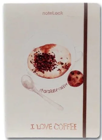 SCRIKSS NOTELOOK DEFTER I LOVE CHOCOLATE COFFEE A6 DÜZ