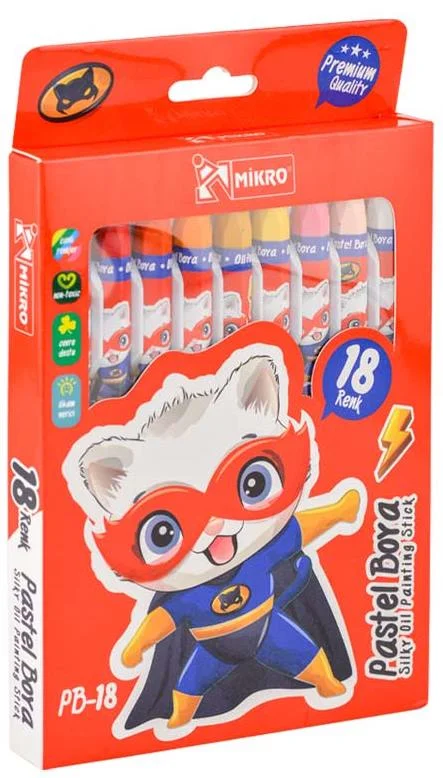 MİKRO PASTEL BOYA 18 Lİ PB18