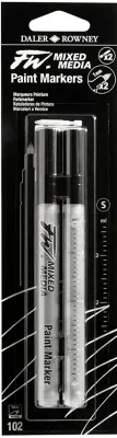 DALER ROWNEY PİSTOLE (LİKİT AKRİLİK) MARKER FW MARKER SET 2XSM 1 MM HARD POINT+NIBS 160320102