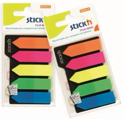 GIPTA YAPIŞKANLI NOT KAĞIDI 45x12 OK NEON 5 RENK AYRAÇ 25 YP. 2114300