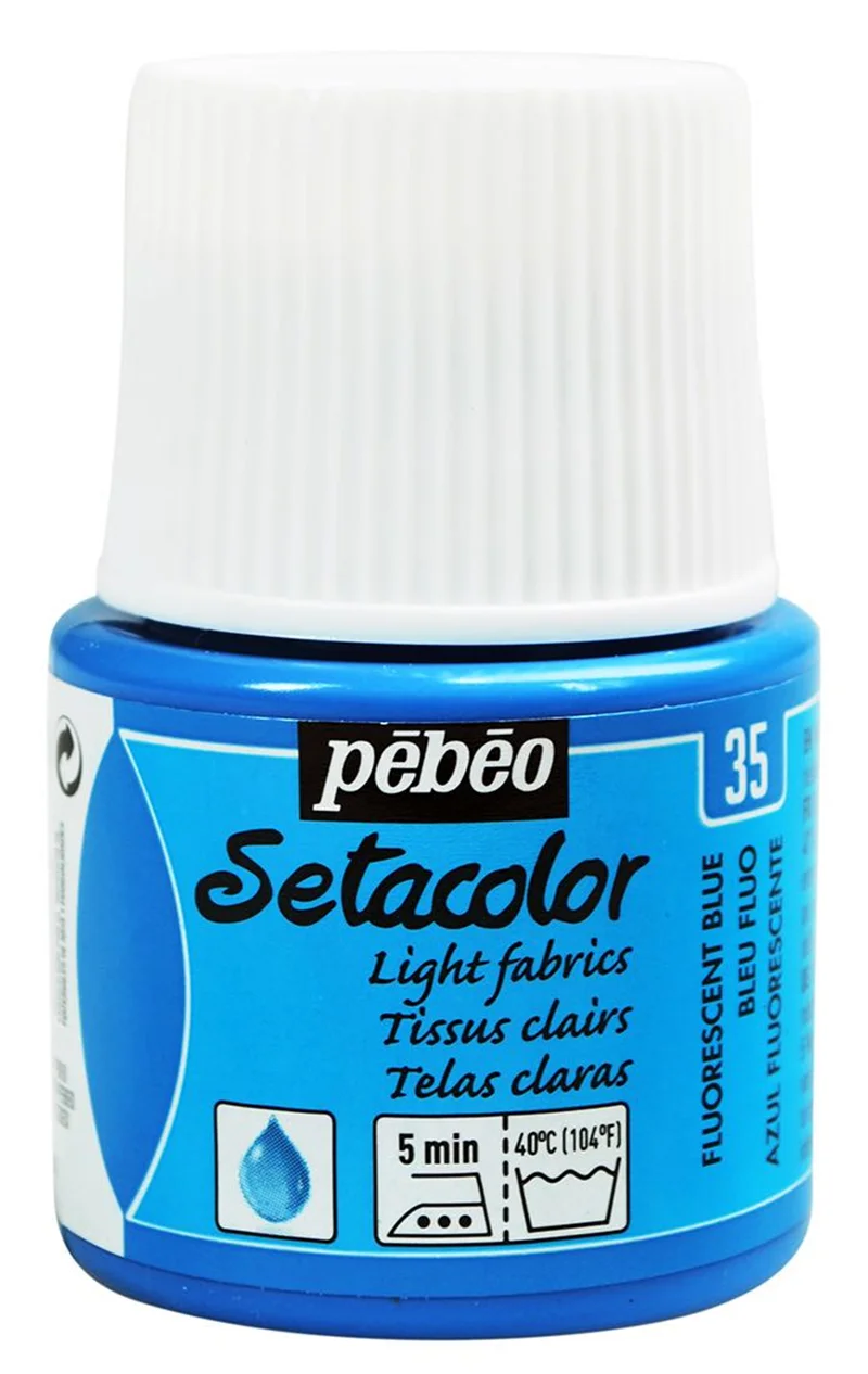 PEBEO KUMAŞ BOYASI SETACOLOR TRANSPARENT 45 ML 329*35 FOSFORLU BLEU
