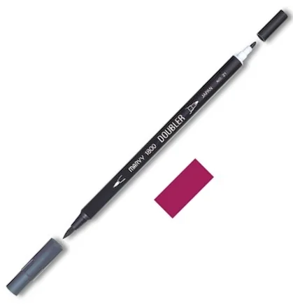MARVY FIRÇA KALEM BRUSH PEN ÇİFT UÇLU 1800-093 AUBERGINE