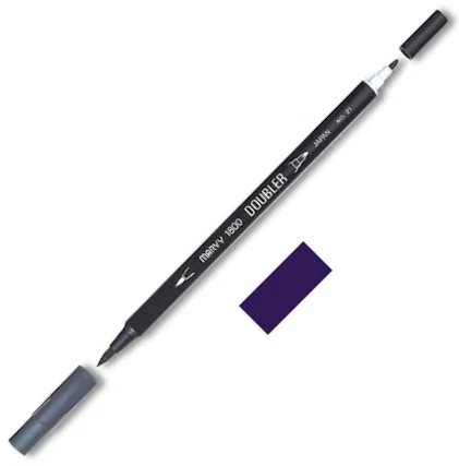 MARVY FIRÇA KALEM BRUSH PEN ÇİFT UÇLU 1800-107 EGGPLANT