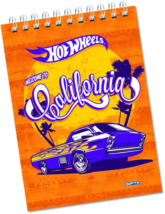 GIPTA BLOKNOT HOT WHEELS A7 STANDLI SPİRALLİ 40 YP. 5444