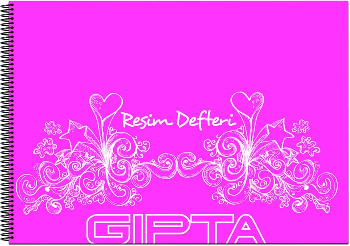 GIPTA RESİM DEFTERİ 35x50 SPİRALLİ PP KAPAK 40 YP. 2344