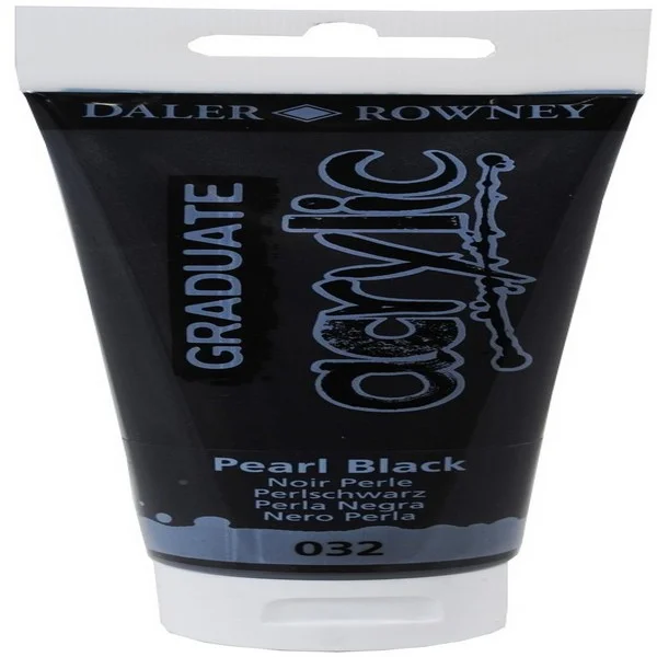 DALER ROWNEY AKRİLİK BOYA GRADUATE SERİSİ 120 ML PEARLESC.BLACK 123120032