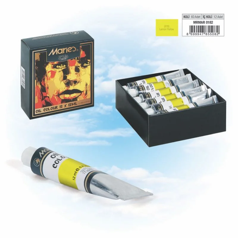 MARIES YAĞLI BOYA 12 ML 215 LEMON YELLOW