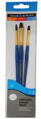 DALER ROWNEY FIRÇA SETİ SIMPLY SERİSİ DEVE KILI KISA SAP 3 LÜ NO:2 216910301