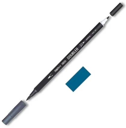 MARVY FIRÇA KALEM BRUSH PEN ÇİFT UÇLU 1800-033 ORIENTAL BLUE