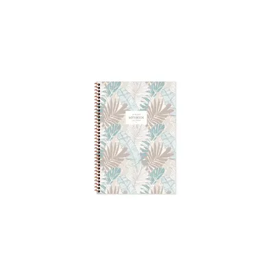 KESKİN DEFTER LA PLUME LEAVES A6 KARTON KAPAK SPİRALLİ 50 YP. ÇİZGİLİ 385261