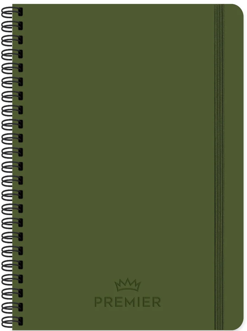 KESKİN DEFTER PREMİER HAKİ 17x24 SPİRALLİ 100 YP. KARELİ 410673