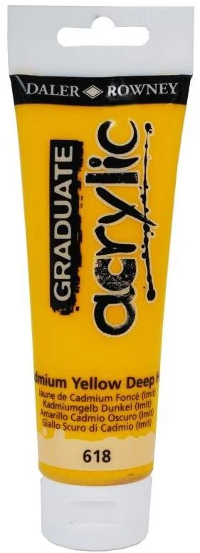 DALER ROWNEY AKRİLİK BOYA GRADUATE SERİSİ 120 ML C.YEL.DEEP HUE 123120618