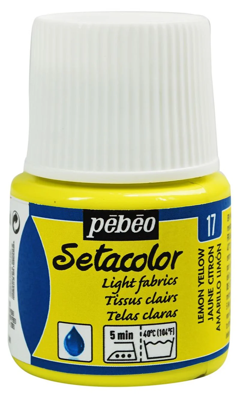 PEBEO KUMAŞ BOYASI SETACOLOR TRANSPARENT 45 ML 329*17 JAUNE CITRON