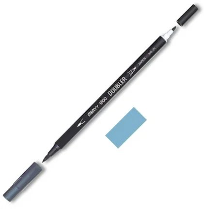 MARVY FIRÇA KALEM BRUSH PEN ÇİFT UÇLU 1800-017 STILL BLUE