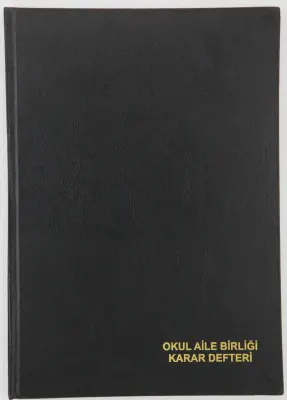 DİLMAN OKUL AİLE BİRLİĞİ KARAR DEFTERİ CİLTLİ 22x32 96 YP 5314