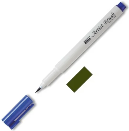 MARVY FIRÇA KALEM BRUSH PEN 1100-15 OLIVE GREEN