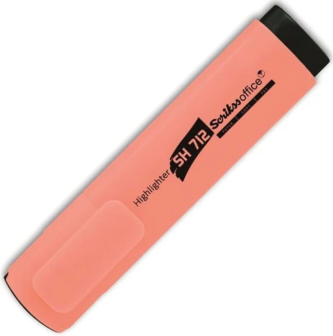 SCRIKSS OFFICE FOSFORLU KALEM SH712 PASTEL TURUNCU