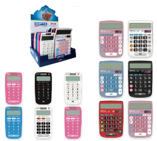 GIPTA HESAP MAKİNESİ 12 HANE MASA TİPİ STAND F3039
