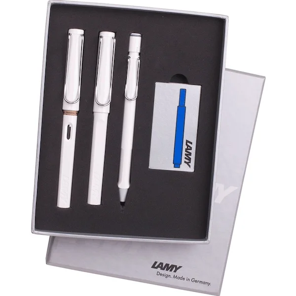 LAMY DOLMA+ROLLER+VERSATİL KALEM SET SAFARI K.BEYAZ TB3-19BDRV