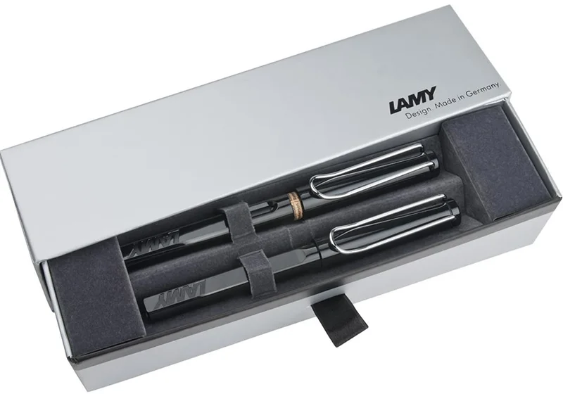 LAMY DOLMA KALEM+ROLLER KALEM SET SAFARI SİYAH 19S-M/319S