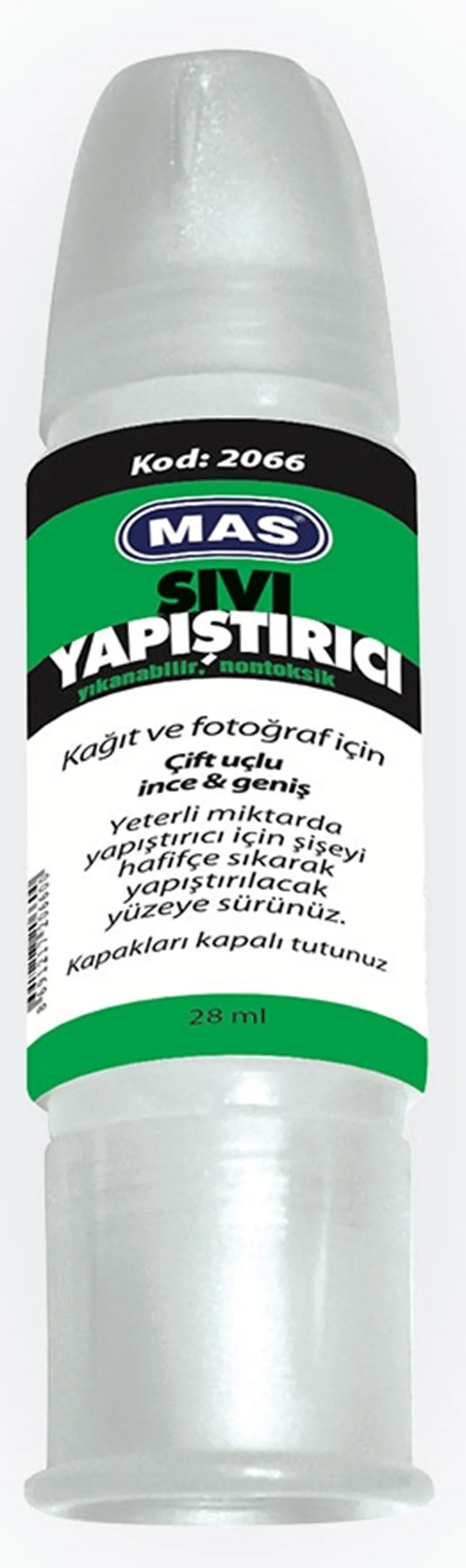 MAS YAPIŞTIRICI SIVI ÇİFT UÇLU 28 ML 2066