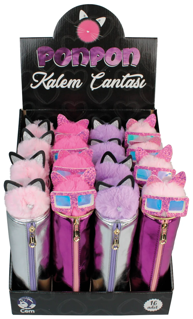 DOLPHIN KALEM ÇANTASI PONPONLU PC-564
