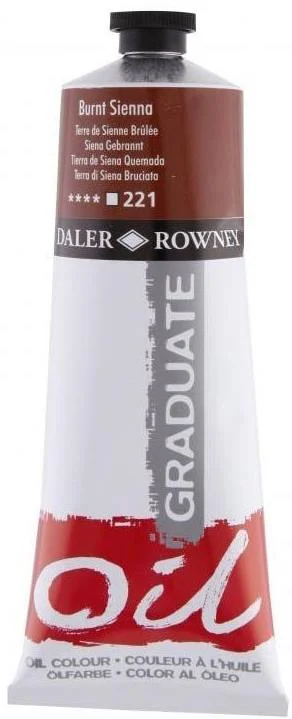 DALER ROWNEY YAĞLI BOYA GRADUATE GRAD SERİSİ 200 ML BURNT SIENNA 117200221