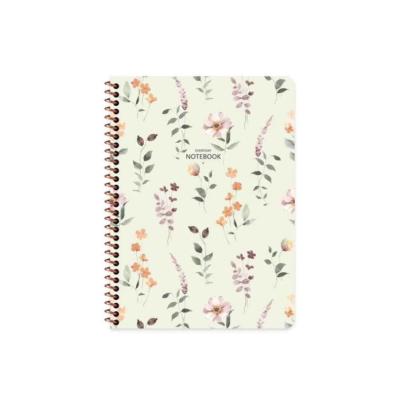 KESKİN DEFTER ÇİÇEK 16,5x22,5 KARTON KAPAK SPİRALLİ 80 YP. KARELİ 385342