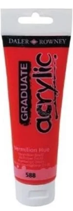 DALER ROWNEY AKRİLİK BOYA GRADUATE SERİSİ 120 ML VERMILION HUE 123120588