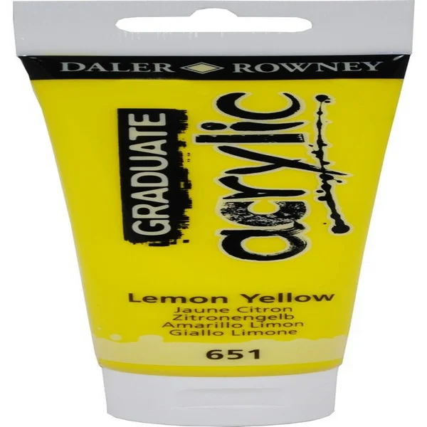 DALER ROWNEY AKRİLİK BOYA GRADUATE SERİSİ 120 ML LEMON YELLOW 123120651