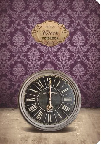 SCRIKSS NOTELOOK DEFTER RETRO CLOCK B5 ÇİZGİLİ
