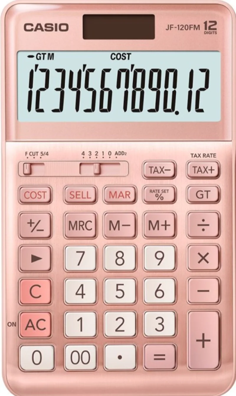 CASIO HESAP MAKİNESİ MASAÜSTÜ JF-120FM-PK