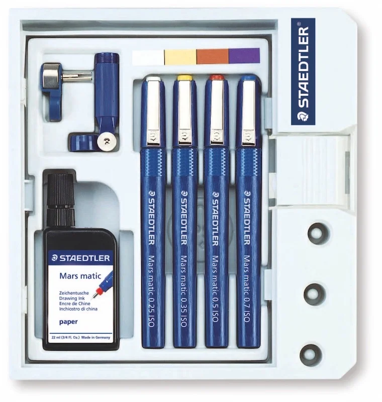 STAEDTLER TEKNİK ÇİZİM SETİ MARS MATIC 4 LÜ 700 S4M