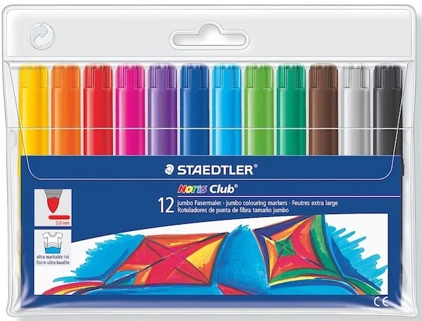 STAEDTLER KEÇELİ KALEM NORIS CLUP JUMBO 3.0 12 Lİ 340 WP12