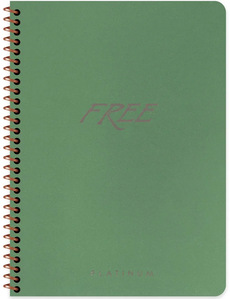 KESKİN DEFTER FREE PLATİNUM 16,5x22,5 PP KAPAK 80 YP. DÜZ 320370