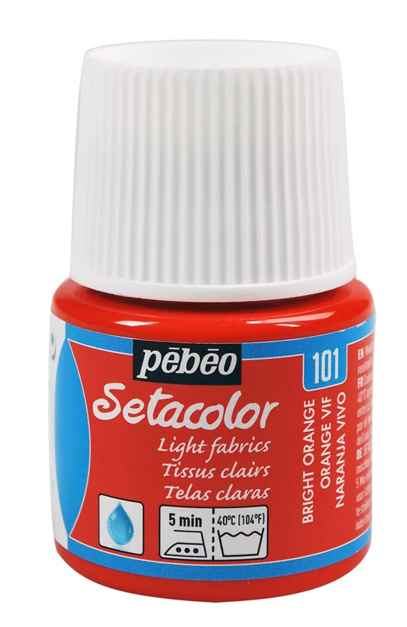 PEBEO KUMAŞ BOYASI SETACOLOR TRANSPARENT 45 ML 329*101 VIVID ORANGE