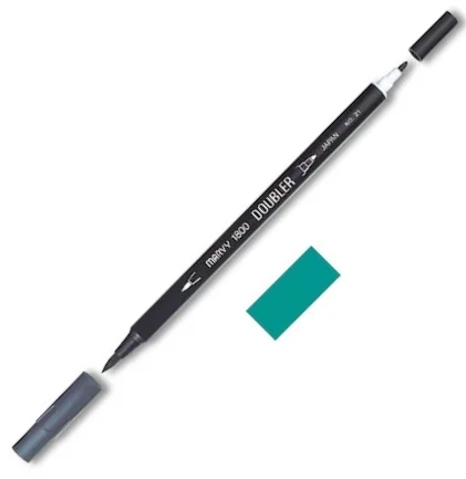 MARVY FIRÇA KALEM BRUSH PEN ÇİFT UÇLU 1800-098 EMERALD
