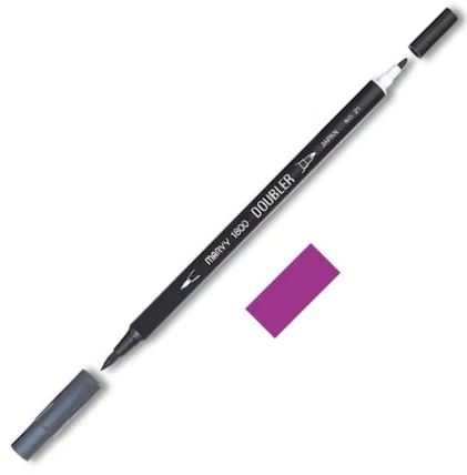 MARVY FIRÇA KALEM BRUSH PEN ÇİFT UÇLU 1800-055 TRIS PURPLE