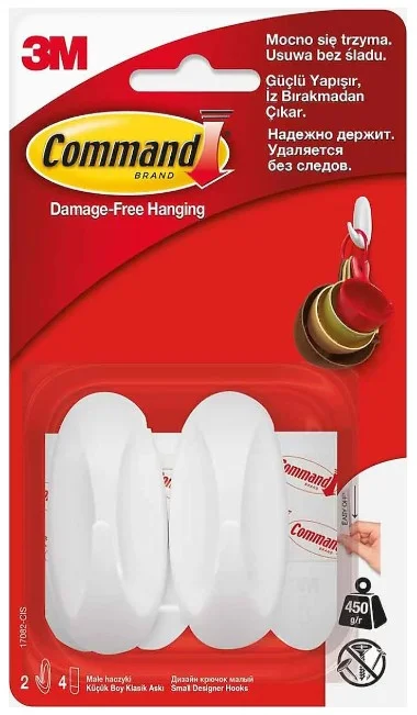 3M COMMAND ASKI KÜÇÜK BOY 2 Lİ 17082