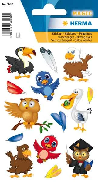HERMA ETİKET MAGIC OYNAR GÖZ KUŞLAR 3682