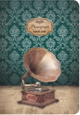 SCRIKSS NOTELOOK DEFTER RETRO PHONOGRAPH A6 ÇİZGİLİ