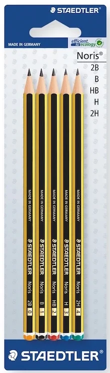 STAEDTLER KURŞUN KALEM DERECELİ NORIS 5 Lİ 120-S BK5D