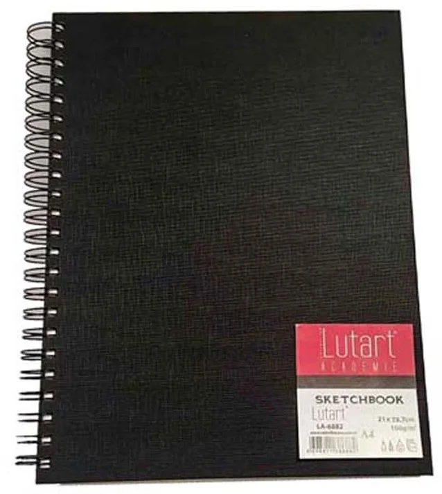 LUTART ÇİZİM BLOĞU SERT KAPAK SPİRALLİ A4 CZB-LA-6882
