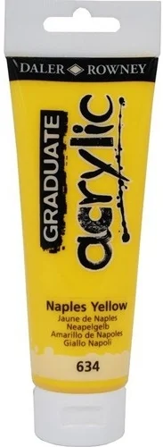 DALER ROWNEY AKRİLİK BOYA GRADUATE SERİSİ 120 ML NAPLES YELLOW 123120634