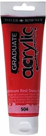 DALER ROWNEY AKRİLİK BOYA GRADUATE SERİSİ 120 ML C.RED DEEP HUE 123120504