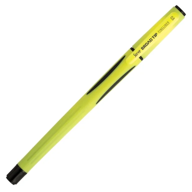 SERVE FINELINER BROAD TIP 0.8 FOSFORLU SARI 30 SV-BROADTF08-30