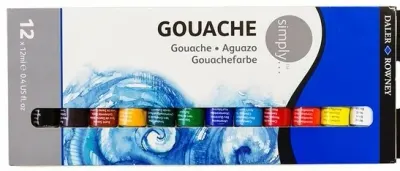 DALER ROWNEY GUAJ BOYA SIMPLY 12 Lİ TÜP + ŞÖVALE 126600912